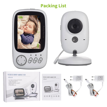 Monitor de Video para Bebés VB603 de 3.2 Pulgadas con Visión Nocturna, Canciones de Cuna y Cámara de Seguridad para la Vigilancia del Bebé