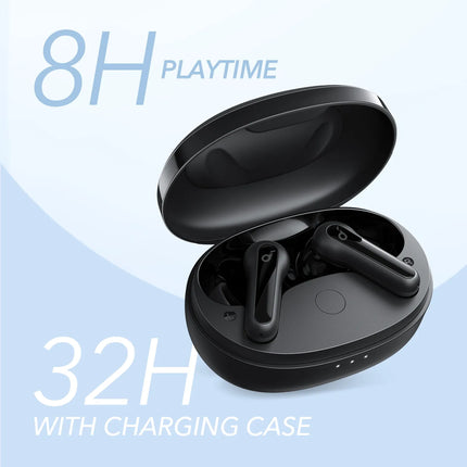 Audífonos Anker Soundcore Life P2 Mini: True Wireless Bliss with Big Bass, Bluetooth 5.2, 32H Playtime! 🎶🔵