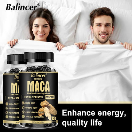 Balincer Maca + Ginseng 8050mg – Energía, Masa Muscular y Vitalidad