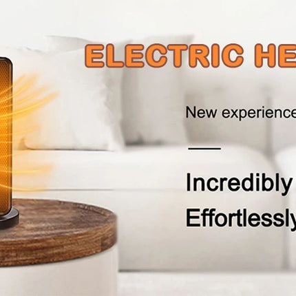 Calentador Eléctrico Vertical con Función de Oscilación de 70° para Hogar, Dormitorio y Oficina