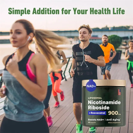 Nicotinamide Riboside Liposomal 900mg + Resveratrol Energía Sin Sabor