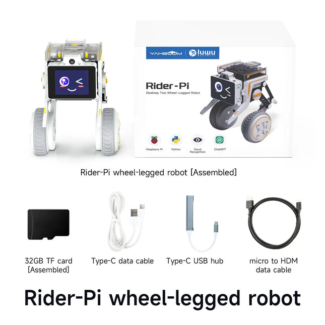 Rider-Pi AI: ¡El Súper Robot Inteligente con Ruedas, Visión y ChatGPT en Vivo!