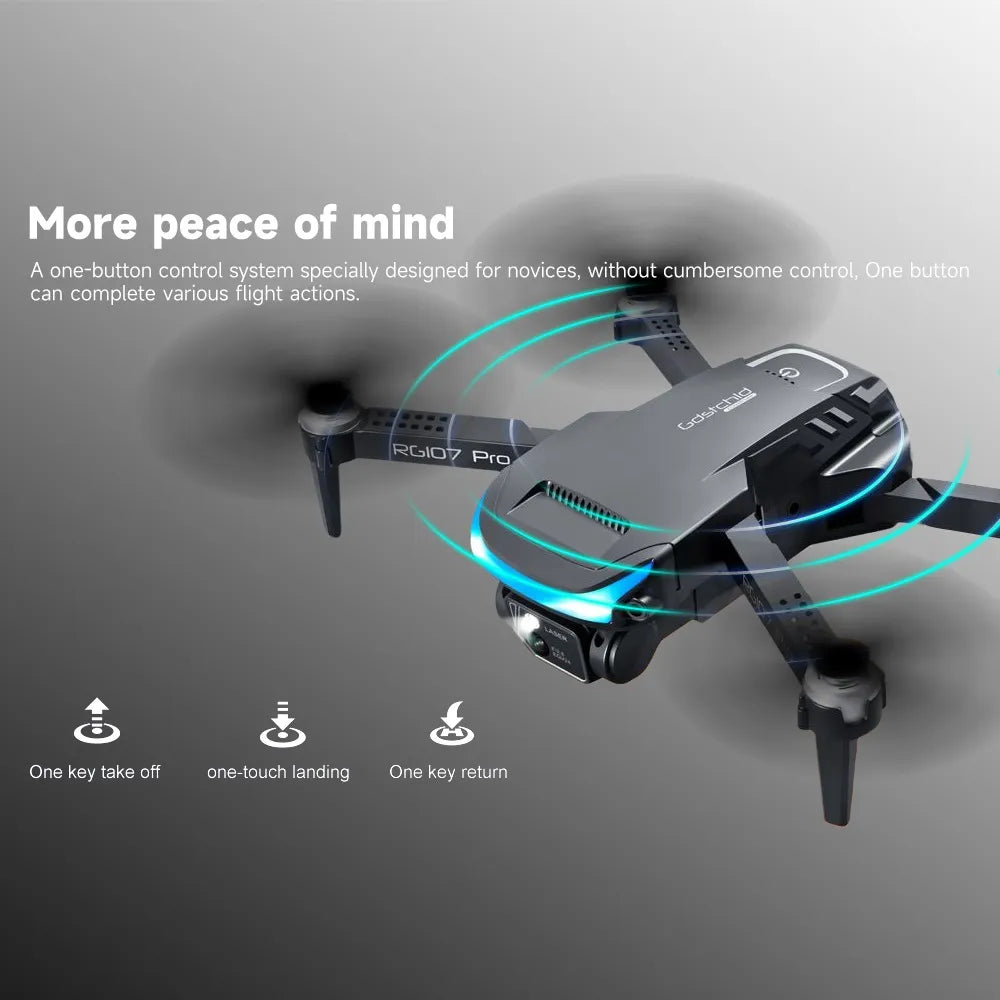 Dron Profesional RG107 Pro 2023: Captura el Futuro en 4K con Triple Evasión de Obstáculos. 🚀📸