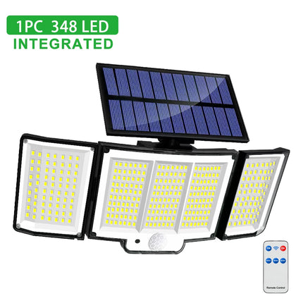 Luz Solar LED 328/348: Súper Brillante, Sensor de Movimiento y Resistente al Agua IP65