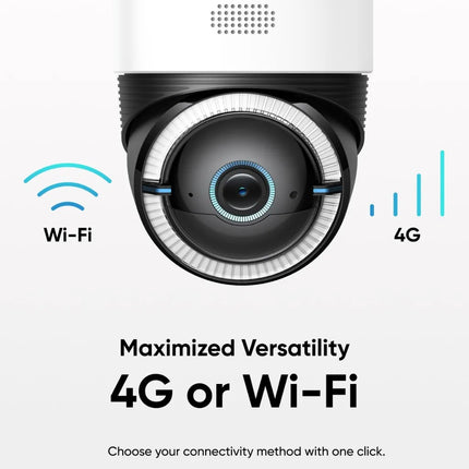 eufy S330: Cámara Solar 4K con 4G LTE, Wi-Fi y Visión 360° para Exterior