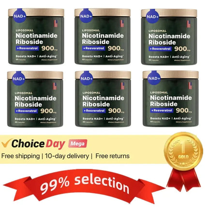 Nicotinamide Riboside Liposomal 900mg + Resveratrol Energía Sin Sabor