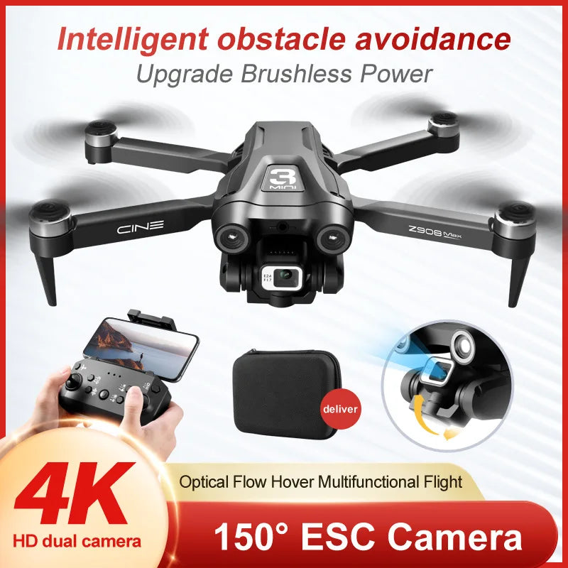 Drone Xiaomi Mijia Z908Pro Pro Max: Cámara HD Profesional 8K, Evitación de Obstáculos, Plegable Óptico Aéreo Brushless Quadcopter 5000