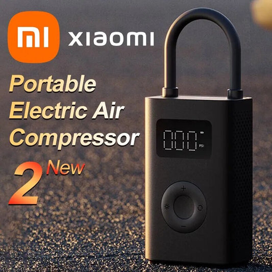 Xiaomi Mijia Air Pump 2: Mini Compresor Eléctrico Portátil con 25% Más Velocidad, 150 PSI, Tipo-C y LED
