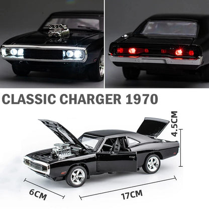 Coche Dodge Challenger 1970 Colección Clásicos de Metal Escala 1:32 Simulación Juguetes Niños Decoración Vehículos Rápidos y Furiosos