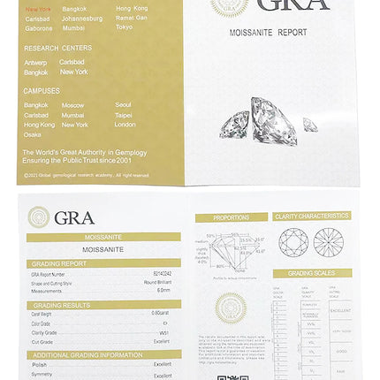 Butterfly Moissanite Jewelry Set Plata ley 925