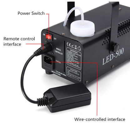 Generador de Humo con Control Remoto Inalámbrico de 500W: Crea Ambientes Únicos para Fiestas, DJ y Discotecas