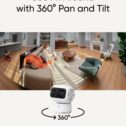 eufy S350: Cámara de Seguridad 4K con IA, Zoom 8× y Visión 360°