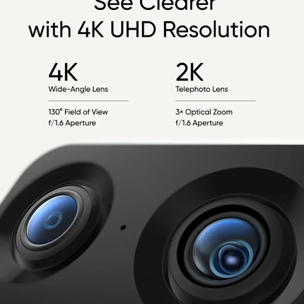 eufy S350: Cámara de Seguridad 4K con IA, Zoom 8× y Visión 360°
