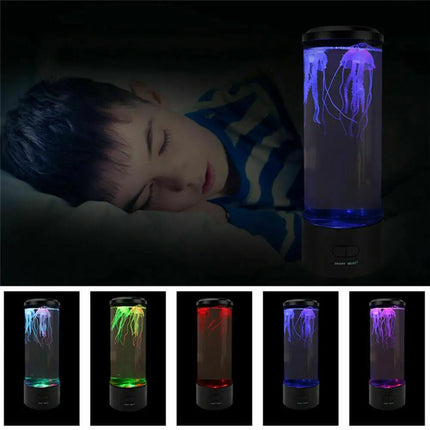 Lámpara LED de Medusas Cambiantes de Color - Recargable por USB,