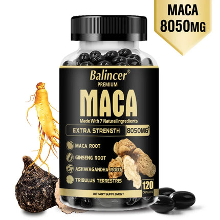Balincer Maca + Ginseng 8050mg – Energía, Masa Muscular y Vitalidad