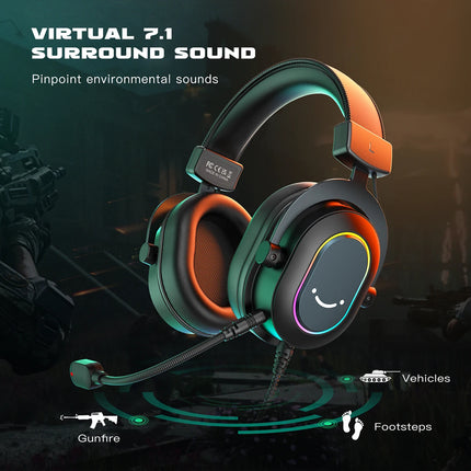 Auriculares Gaming Dinámicos RGB Fifine con Micrófono