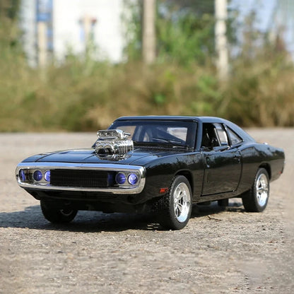 Coche Dodge Challenger 1970 Colección Clásicos de Metal Escala 1:32 Simulación Juguetes Niños Decoración Vehículos Rápidos y Furiosos