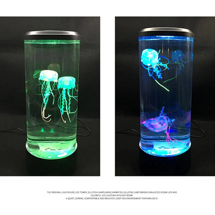 Lámpara de medusa que cambia de color con energía USB/pilas, luz nocturna de mesa para niños, regalo para el hogar, decoración para dormitorio, regalos de cumpleaños para niños y niñas