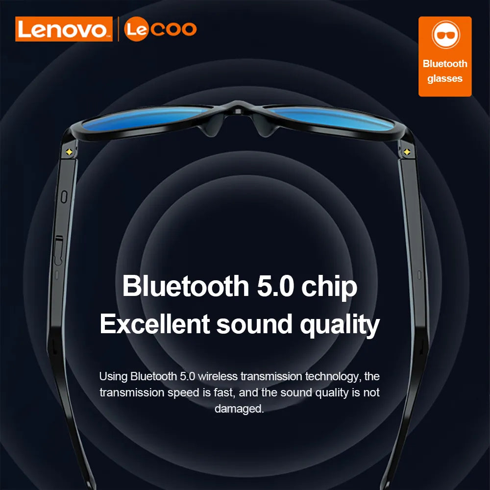 Lentes Inteligentes Lenovo Lecoo C8, Bluetooth 5.0 Llamadas Y Musica !