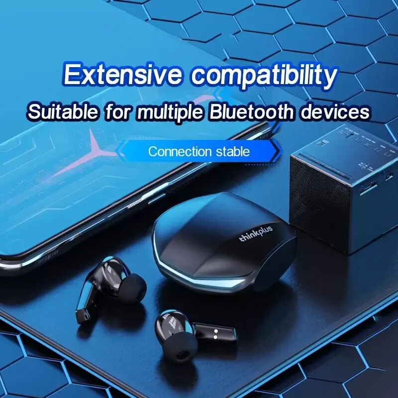Lenovo GM2 Pro: Auriculares Inalámbricos Bluetooth para Gaming, Baja Latencia, Llamadas HD, Modo Dual (5/10 Unidades)