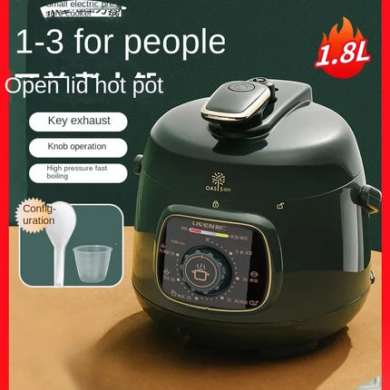 Olla eléctrica multifunción pequeña para el hogar: Olla arrocera y olla a presión completamente automática