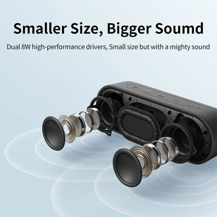 Altavoz Portátil Tribit XSound Go: Resistente al Agua IPX7, Mejor Bajo, 24 Horas de Reproducción para Fiestas y Camping