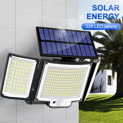 Luz Solar LED 328/348: Súper Brillante, Sensor de Movimiento y Resistente al Agua IP65