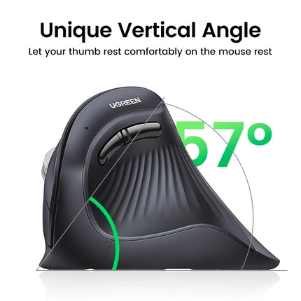 UGREEN Ergo Mouse: El Ratón Vertical que Cuida tu Mano y Potencia tu Ritmo