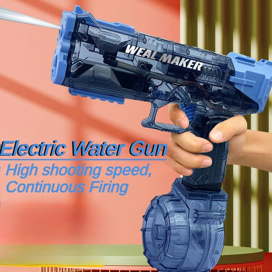 Pistola de Agua Automática con Retroceso y Gran Capacidad: Ideal para Verano, Playa y Regalos para Niños