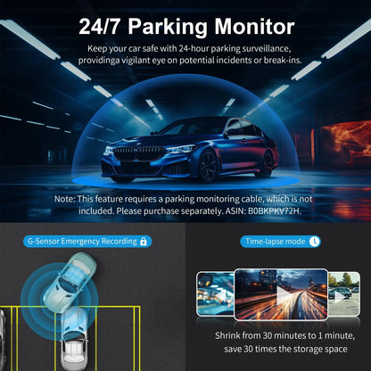 Grabadora de Video para Automóvil KAWA D5: Visión Nocturna, Control por Voz y Monitorización WiFi