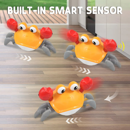 Juguete de Cangrejo y Pulpo con Inducción para Niños - Mascotas Electrónicas, Juguetes Musicales, Juguete Educativo en Movimiento para Niños Pequeños, Regalo de Navidad
