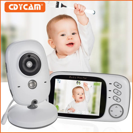 Monitor de Video para Bebés VB603 de 3.2 Pulgadas con Visión Nocturna, Canciones de Cuna y Cámara de Seguridad para la Vigilancia del Bebé