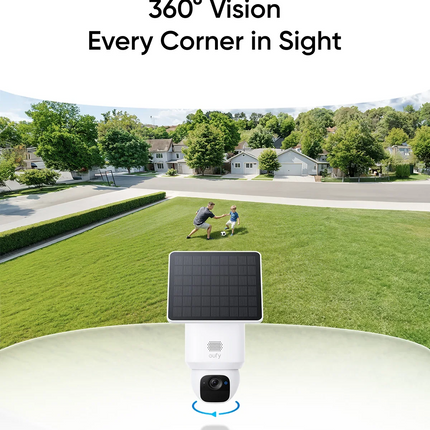 Eufy SoloCam E30: Cámara de Seguridad 360° Solar con Seguimiento AI y Resolución 2K
