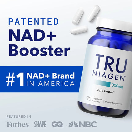 TRU NIAGEN Patented NAD + Suplemento para regeneración celular, apoya energía celular, cerebro, músculo |   Nicotinamida Ribósida (NR)