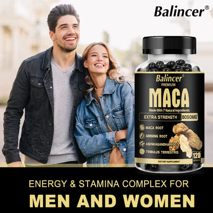 Balincer Maca + Ginseng 8050mg – Energía, Masa Muscular y Vitalidad