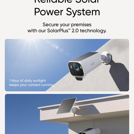 eufyCam S3 Pro: Kit 4K Inalámbrico con Panel Solar y Visión Nocturna a Color