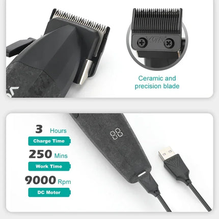 VGR V-640 – Cortapelos Profesional Inalámbrico 9000 RPM