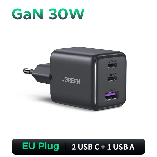 UGREEN GaN 30W: Potencia de Bolsillo para Cargar Todo, Rápido y Seguro