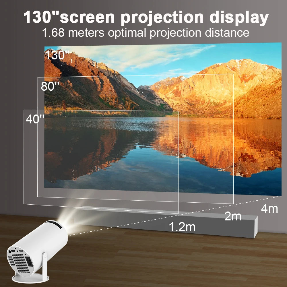 Magcubic Projector hy350 Android 11 4K 1920*1080P Wifi6 580ANSI Allwinner  H713 32G Voice Control BT5.0 Home Cinema Projetor