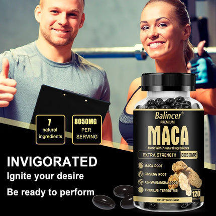 Balincer Maca + Ginseng 8050mg – Energía, Masa Muscular y Vitalidad