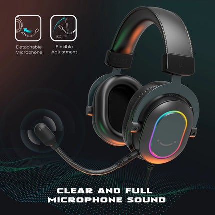 Auriculares Gaming Dinámicos RGB Fifine con Micrófono