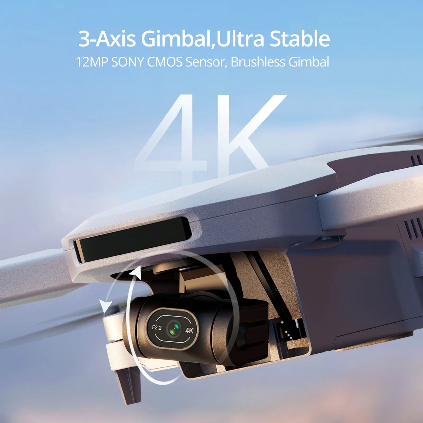 Potensic ATOM: Mini Drone Profesional 4K con Gimbal 3 Ejes, GPS 6KM - Ideal para Viajes