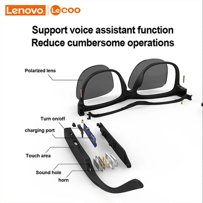 Lentes Inteligentes Lenovo Lecoo C8, Bluetooth 5.0 Llamadas Y Musica !