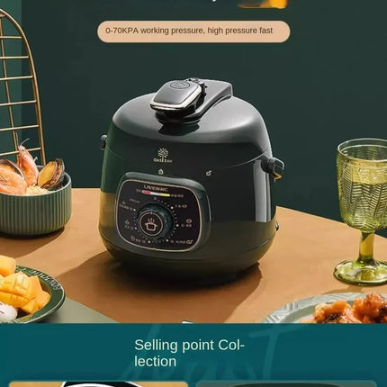 Olla eléctrica multifunción pequeña para el hogar: Olla arrocera y olla a presión completamente automática