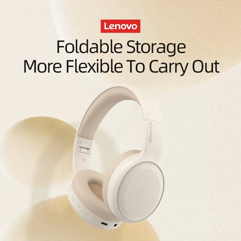 Audífonos Lenovo TH30: Wireless Foldable Gaming Headphones with Bluetooth 5.3 and Mic