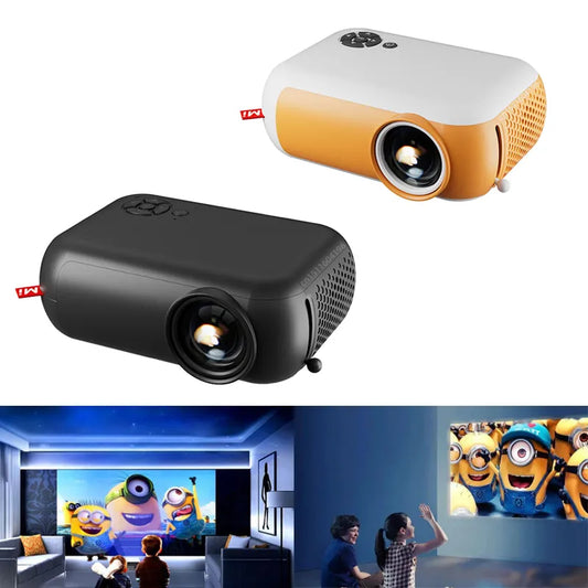 Proyector A10: Mini Portátil para Cine en Casa, LED, Regalo para Niños, Compatible con Cajas de TV Inteligentes HD, Soporte para Películas 1080P