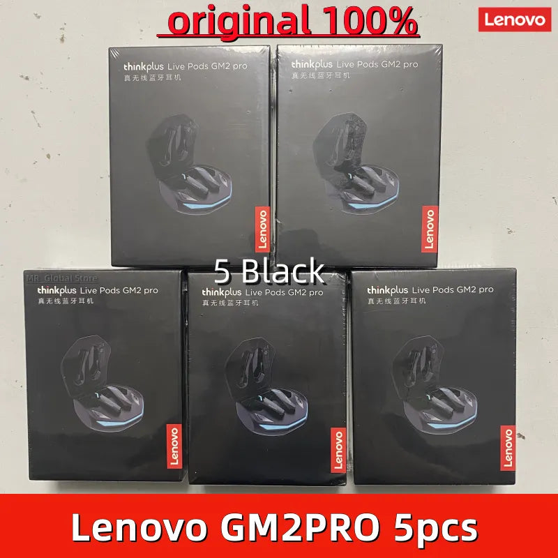 Lenovo Auriculares GM2 Pro Gaming Inalámbricos Bluetooth Dual Audifonos  Cascos