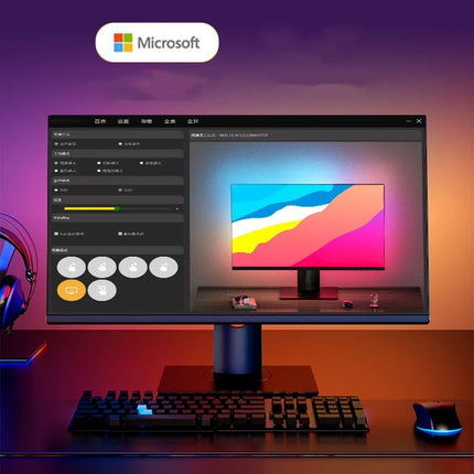 Luces LED de Tira RGB con Sincronización de Pantalla para PC, Ambiente Inteligente en TV, DIY de Color de Ensueño para Fiesta, Juegos y Decoración de Temporadas como Ramadán