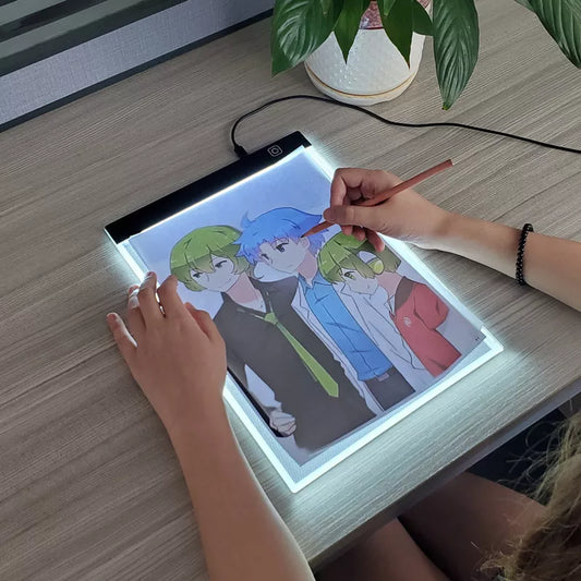 Tablero Creativo para Niños: Dibujo, Calco y Diversión con LED