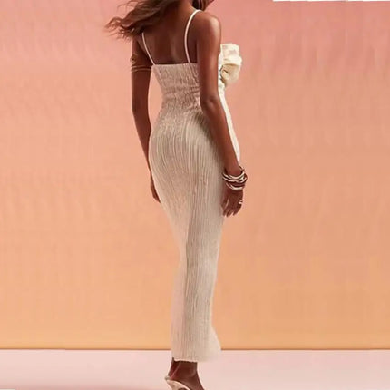 Maxi vestido con Apliques en Patchwork